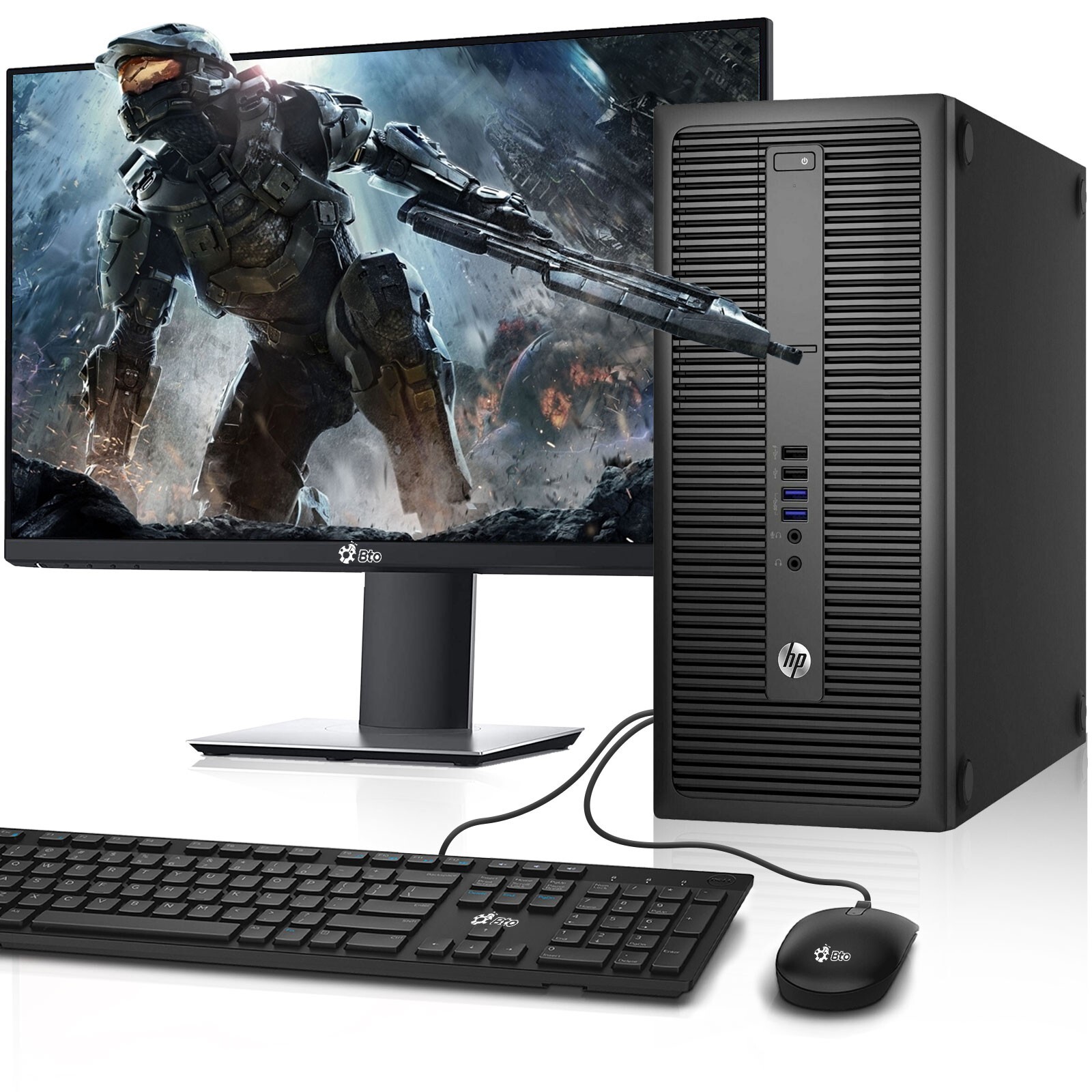 HP G2 Gaming PC Computer i5 6th 16GB 500GB New 22"LCD NVIDIA GT 1030 WiFi Win 11