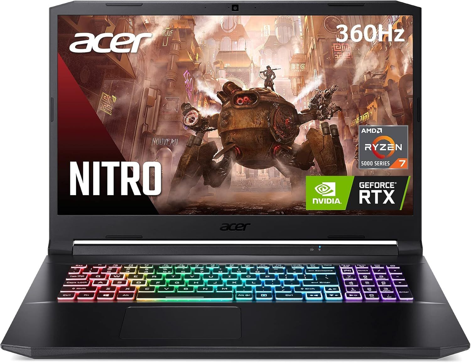 Acer Nitro 5-17.3in Laptop 16GB 1TB NVIDIA GeForce RTX3080 Certified Refurbished